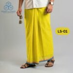 5.5 Hand Soft Cotton Light Check Lungi LS-01