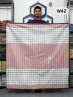 Soft Cotton White Lungi W42 - Image 3
