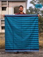 Soft Cotton Plain Check Lungi L41 - Image 3