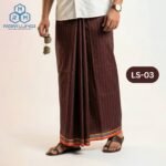 5.5 Hand Soft Cotton Light Check Lungi LS-03
