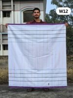 5.5 Hand Soft Cotton White Lungi W12 - Image 2