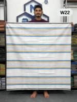 5.5 Hand Soft Cotton White Lungi W22 - Image 2