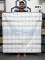 5.5 Hand Soft Cotton White Lungi W23 - Image 2