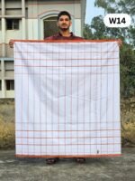 5.5 Hand Soft Cotton White Lungi W14 - Image 2