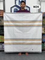 5.5 Hand Soft Cotton White Lungi W24 - Image 2