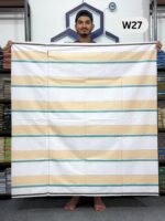 5.5 Hand Soft Cotton White Lungi W27 - Image 2