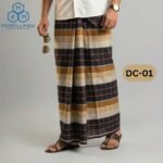 5.5 Hand Soft Cotton Deep Check Lungi DC-01