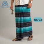 5.5 Hand Soft Cotton Deep Check Lungi DC-03