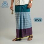 5.5 Hand Soft Cotton Light Check Lungi LP20