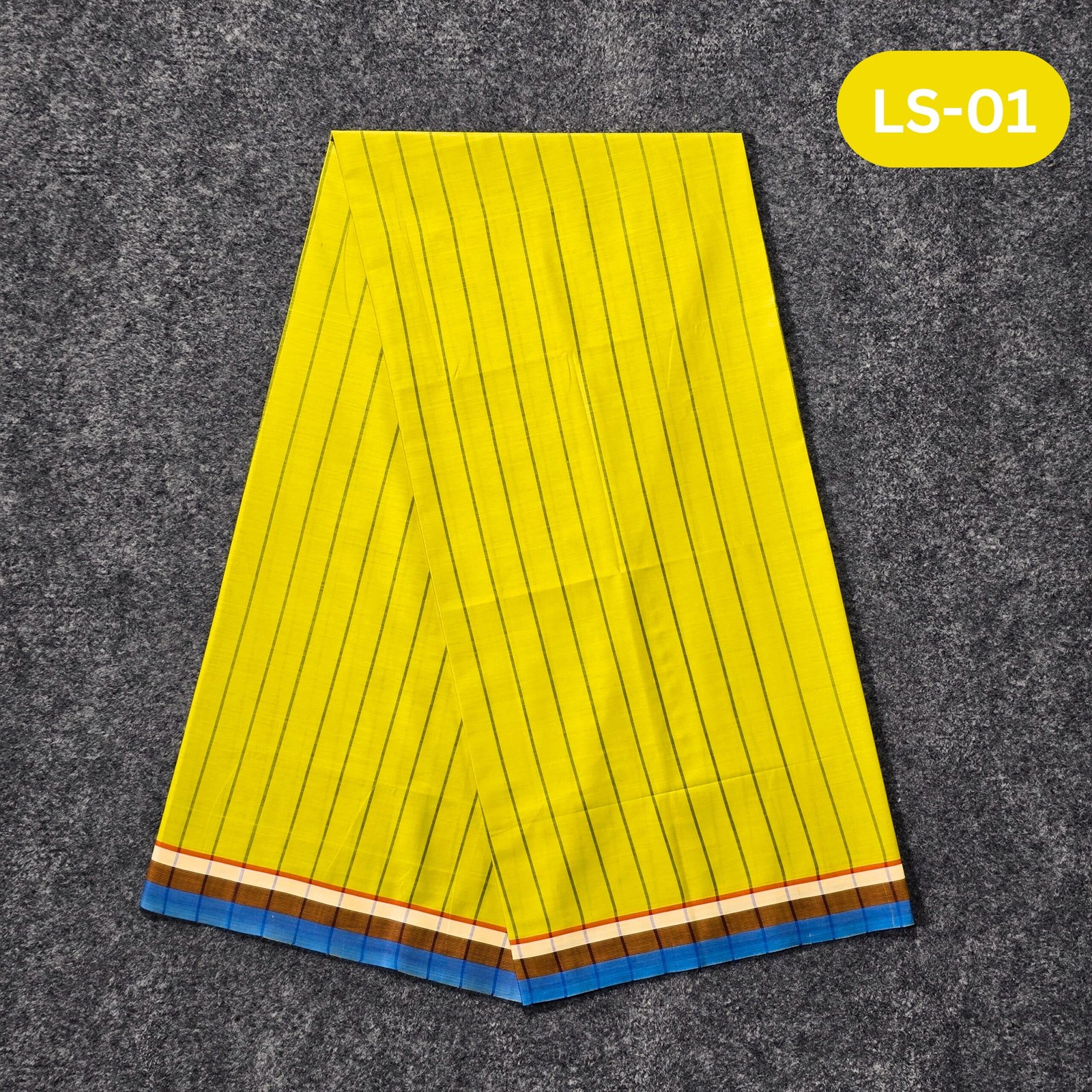 LS-01 5.5 Hand Soft Cotton Light Check Lungi LS-01 - Image 1