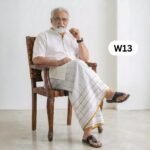 Soft Cotton White Lungi W13 - Image 2