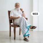 Soft Cotton White Lungi W15 - Image 2