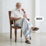 Soft Cotton White Lungi W20 - Image 3