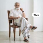 Soft Cotton White Lungi W21 - Image 2