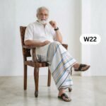 Soft Cotton White Lungi W22 - Image 2