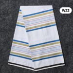 5.5 Hand Soft Cotton White Lungi W22