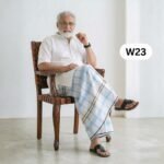 Soft Cotton White Lungi W23 - Image 2