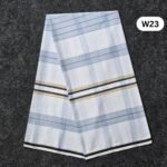 5.5 Hand Soft Cotton White Lungi W23