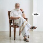 Soft Cotton White Lungi W24 - Image 2