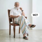 Soft Cotton White Lungi W27 - Image 2