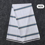 5.5 Hand Soft Cotton White Lungi W29