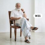 Soft Cotton White Lungi W31 - Image 2