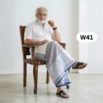 Soft Cotton White Lungi W41 - Image 2