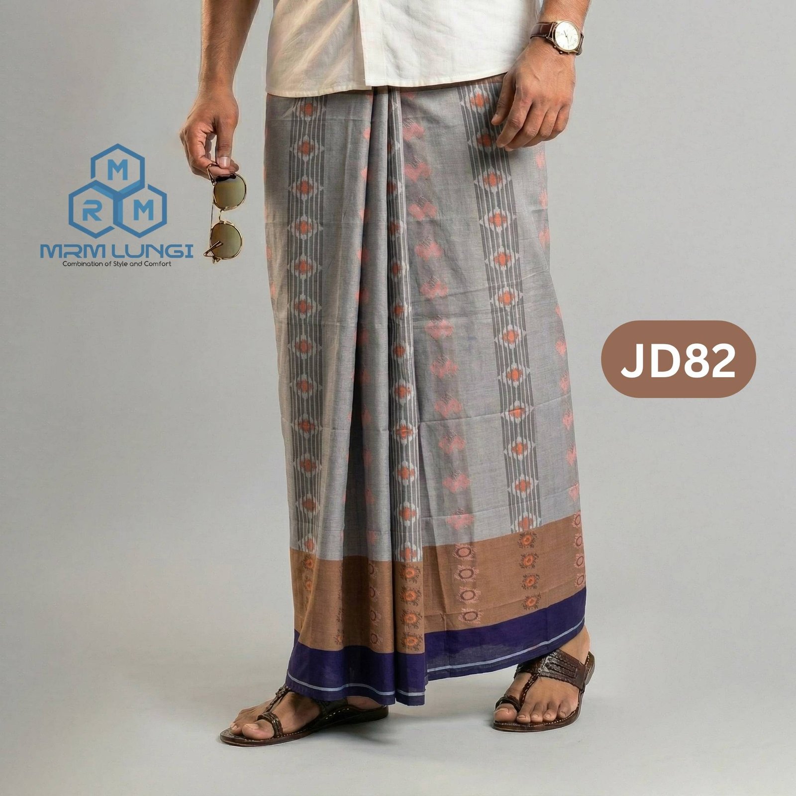 13 Premium Deep Jacquard Lungi JD82 - Image 1