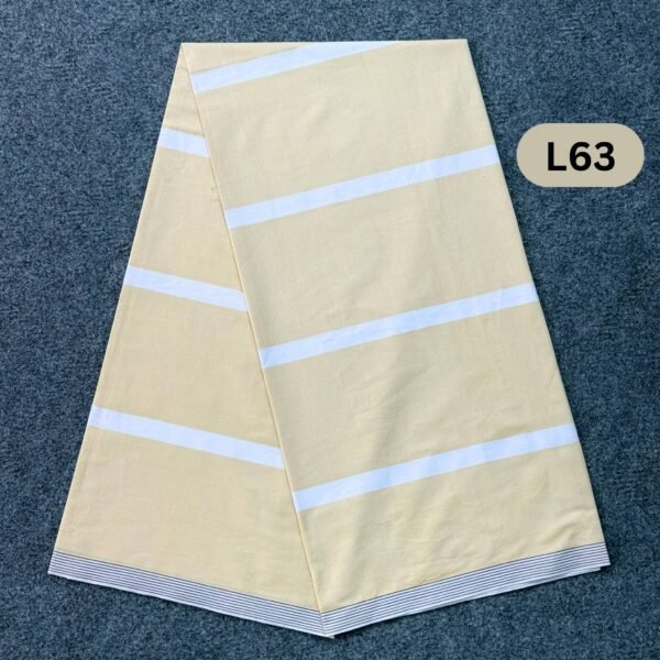 5.5 Hand Soft Cotton Plain Check Lungi L63