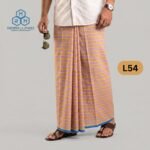Soft Cotton Plain Check Lungi L54