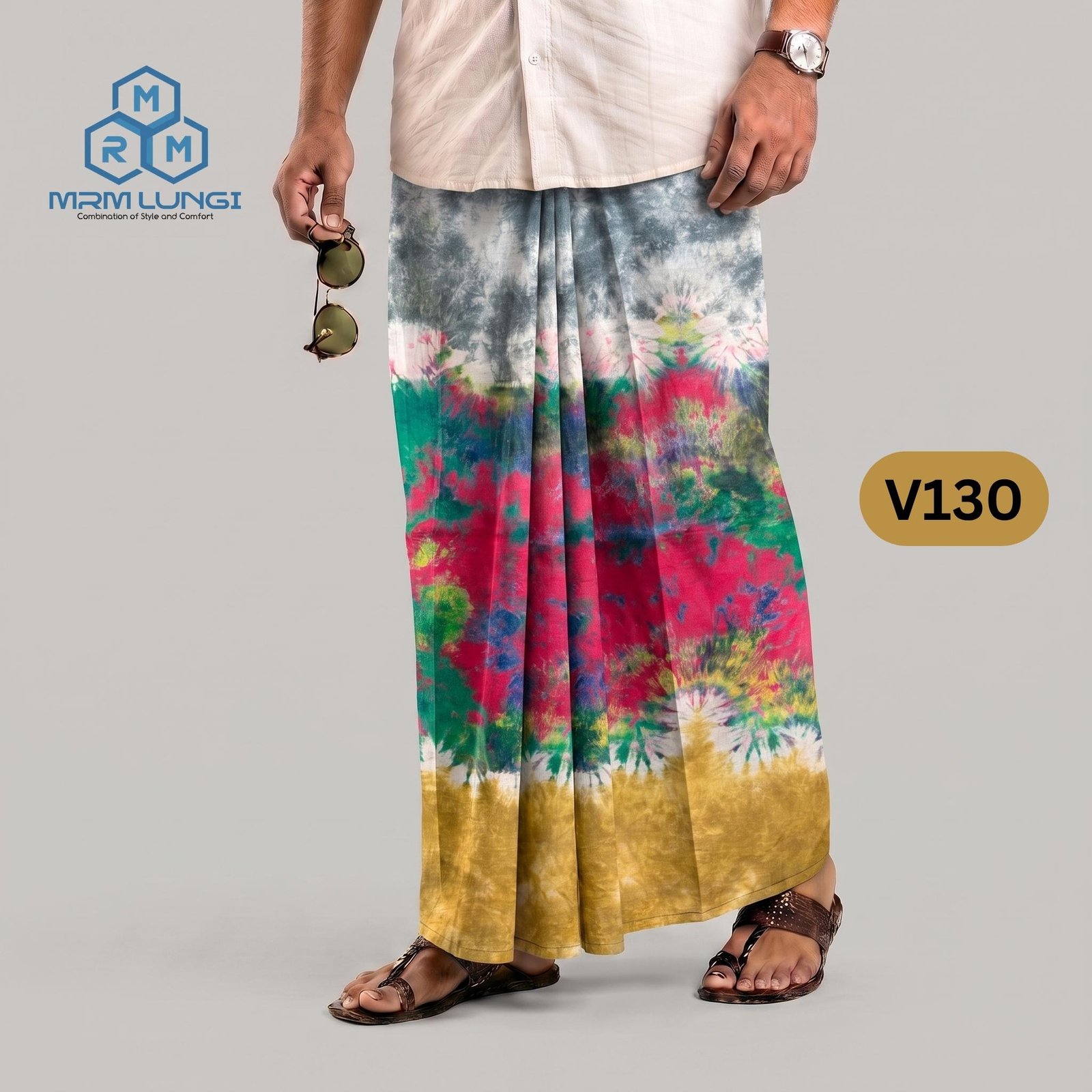 V130 Hand Made Batik Lungi V130 - Image 1