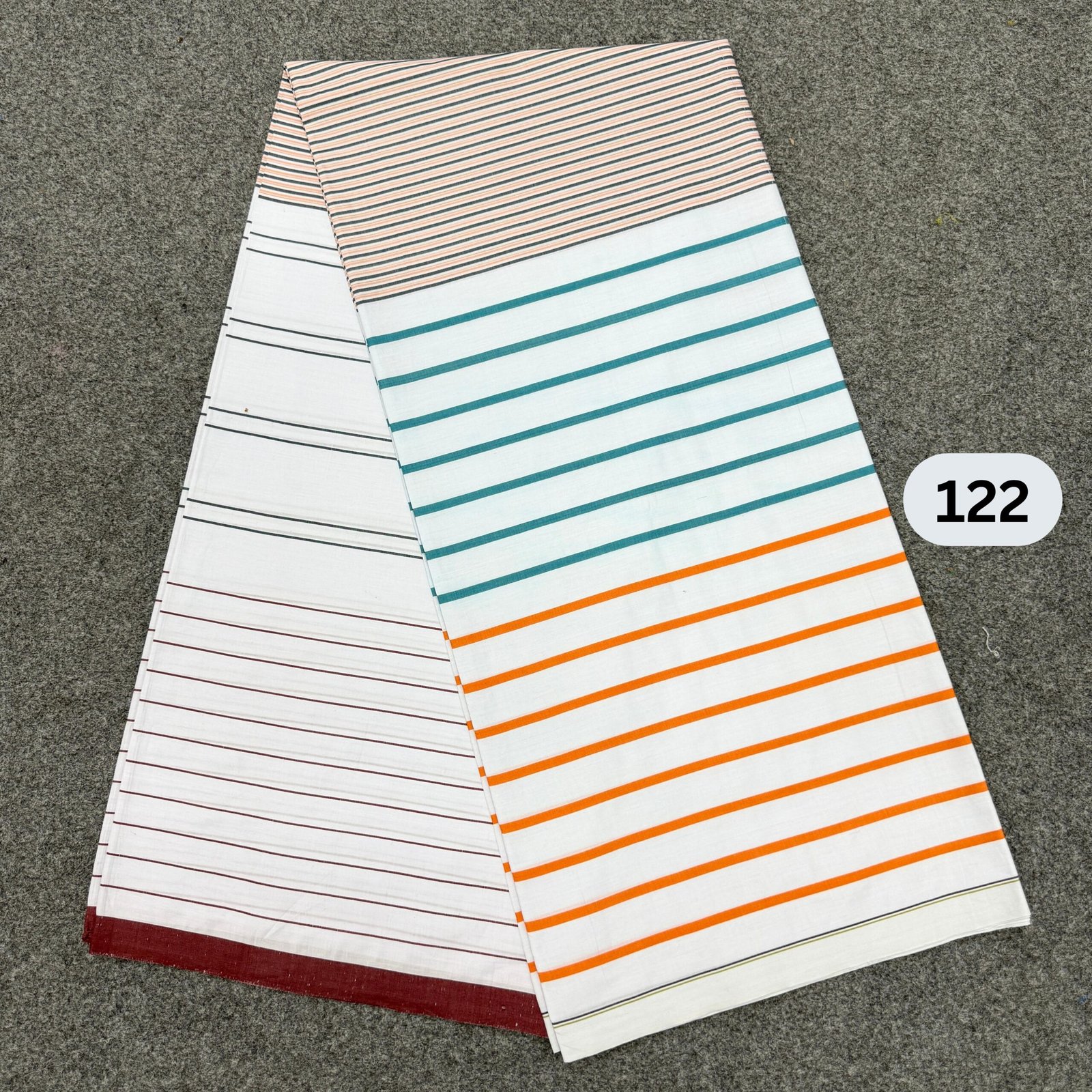 122 Premium White Lungi 122 - Image 1