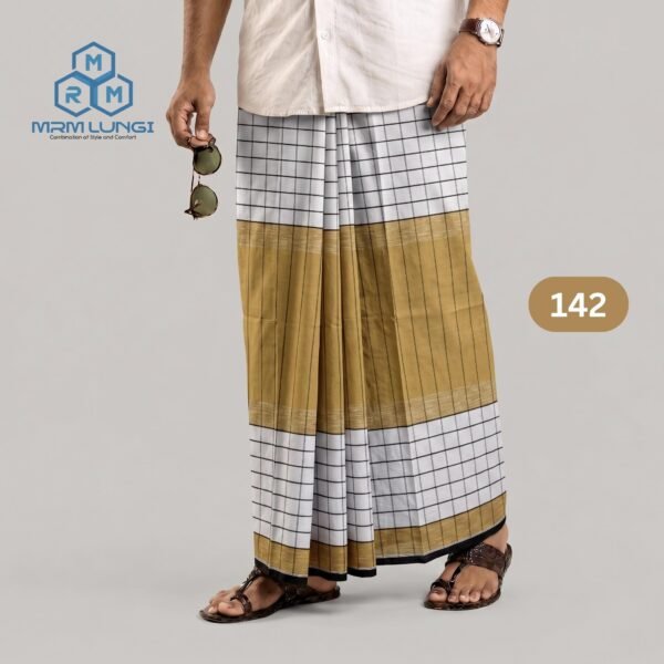 Premium White Lungi 142