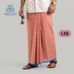 Soft Cotton Plain Check Lungi L55
