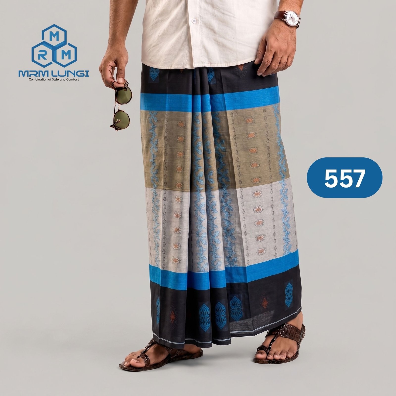 1 Deep Jacquard Lungi 557 - Image 1