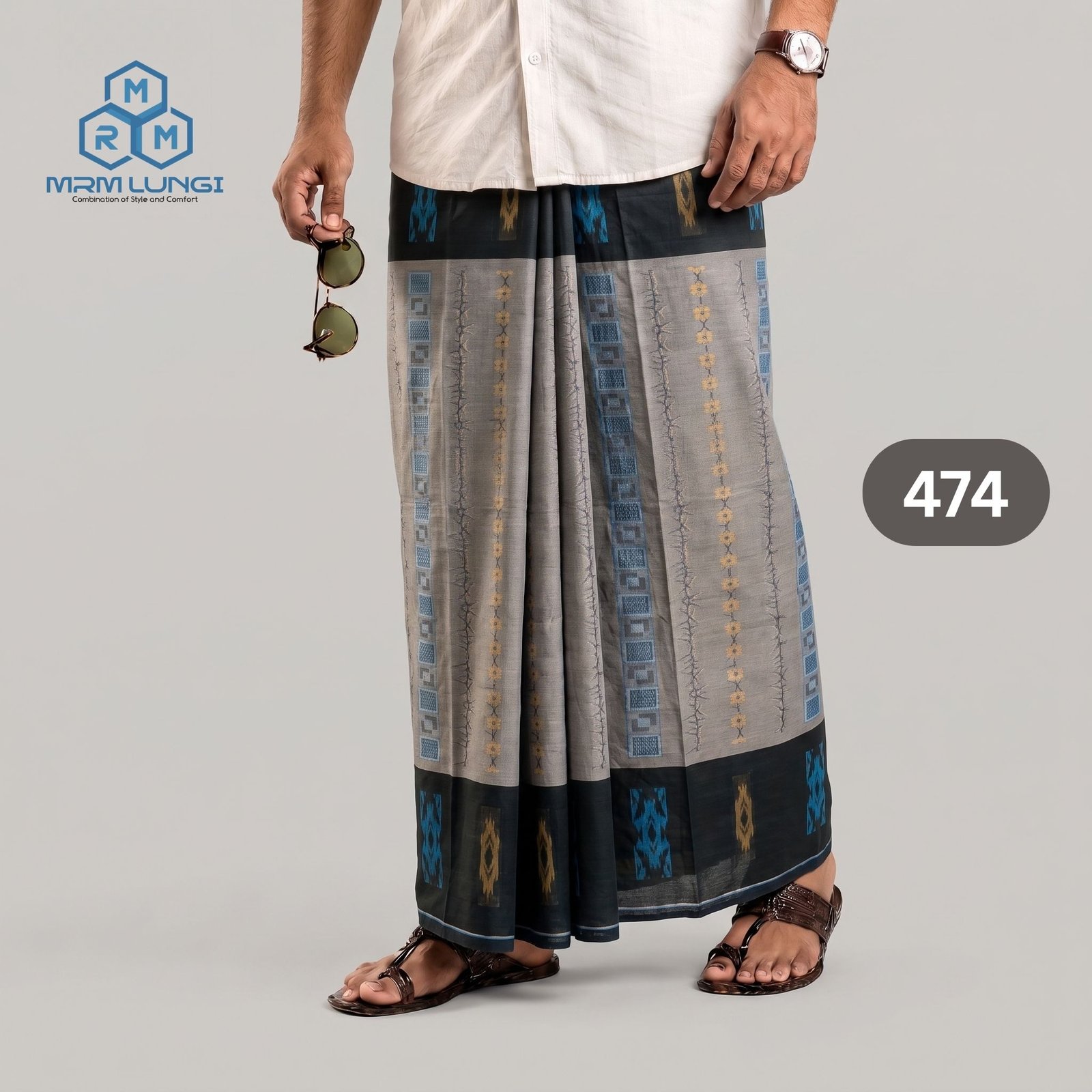474 2 Luxury Jecquard Lungi 474 - Image 1