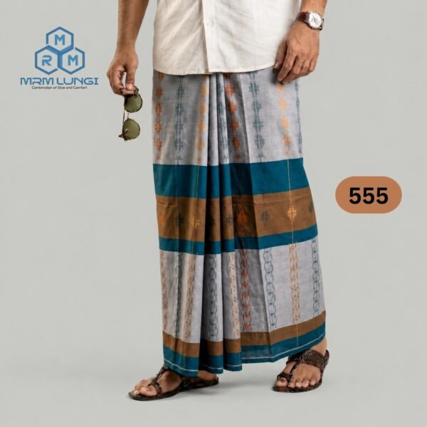 Deep Jacquard Lungi 555