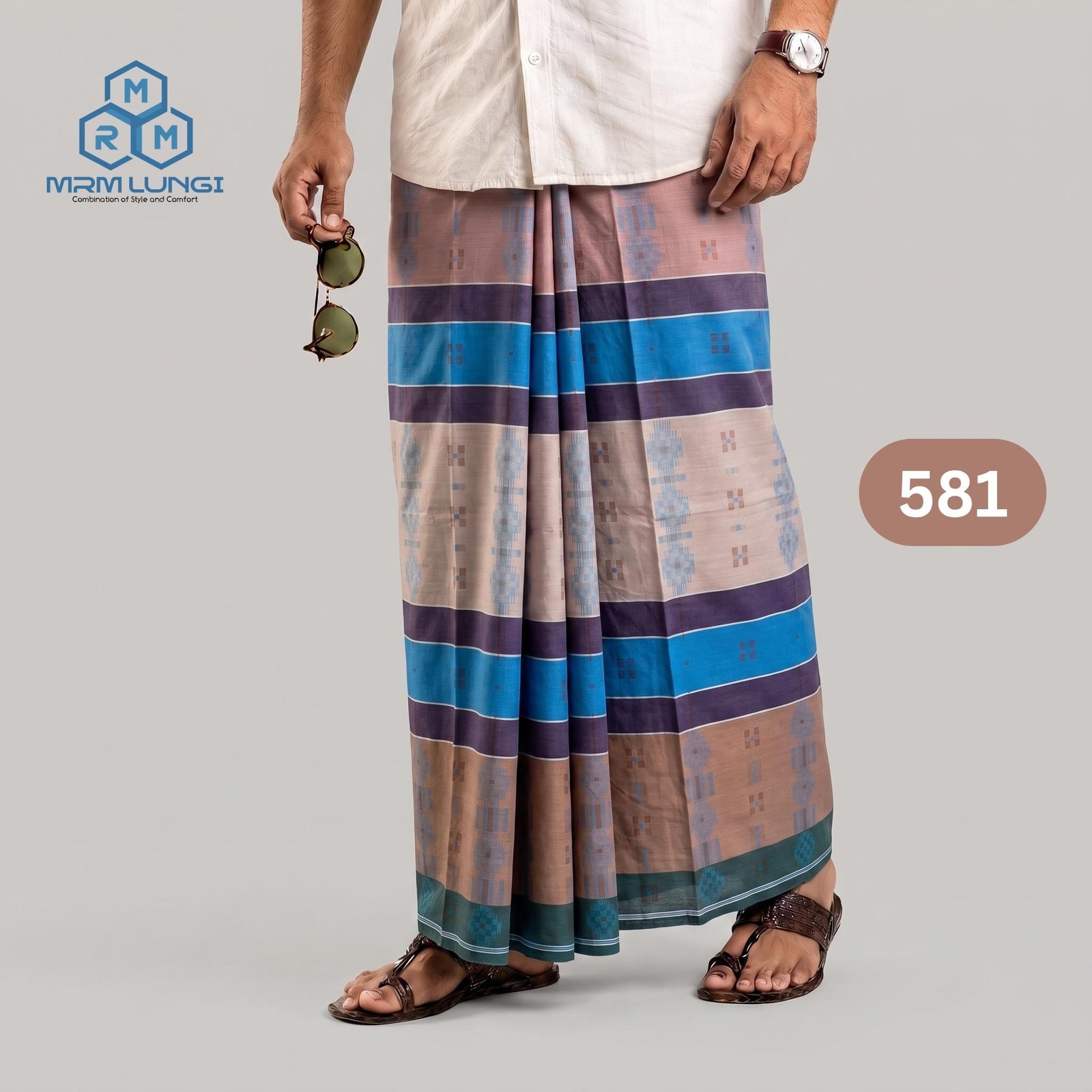 581 Classic Jacquard Lungi 581 - Image 1