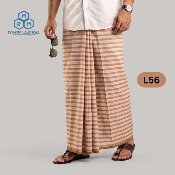Soft Cotton Plain Check Lungi L56