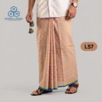 Soft Cotton Plain Check Lungi L57