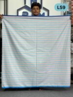 Soft Cotton Plain Check Lungi L59 - Image 2